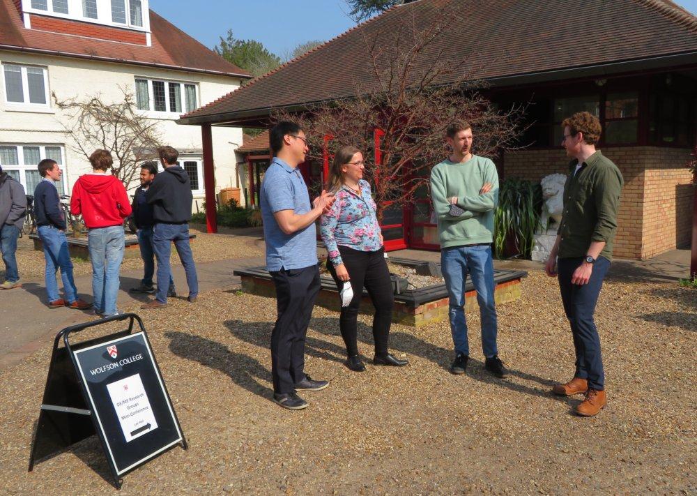 OE ME Spring conference A break outside at Springschool
