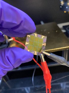 picture of test photovoltaic device