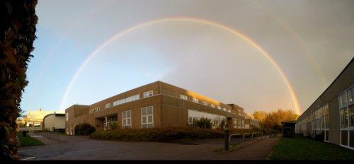 A rainbow at the Cavendish Laboratory